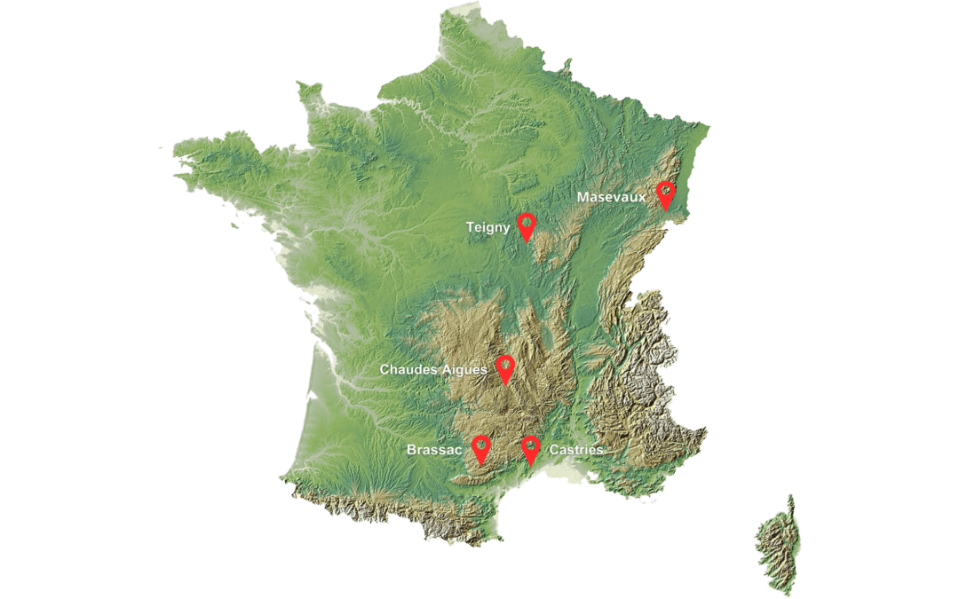 Carte projets racines de France